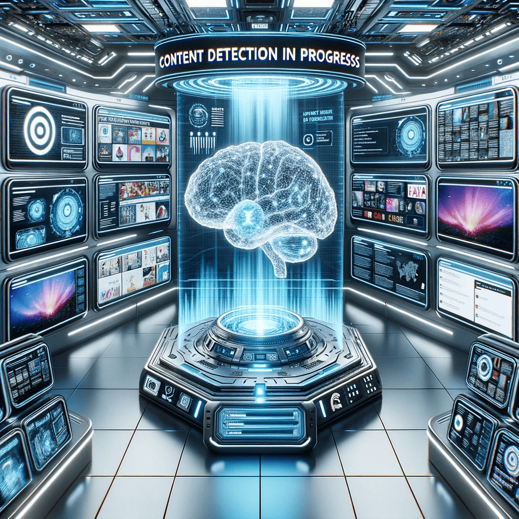 picture of a brain - ai content detection in progress