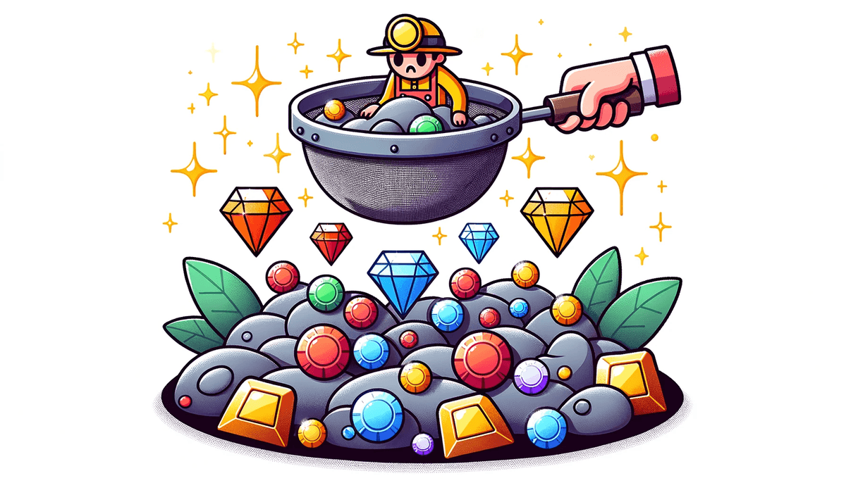 illustration of someone holding character