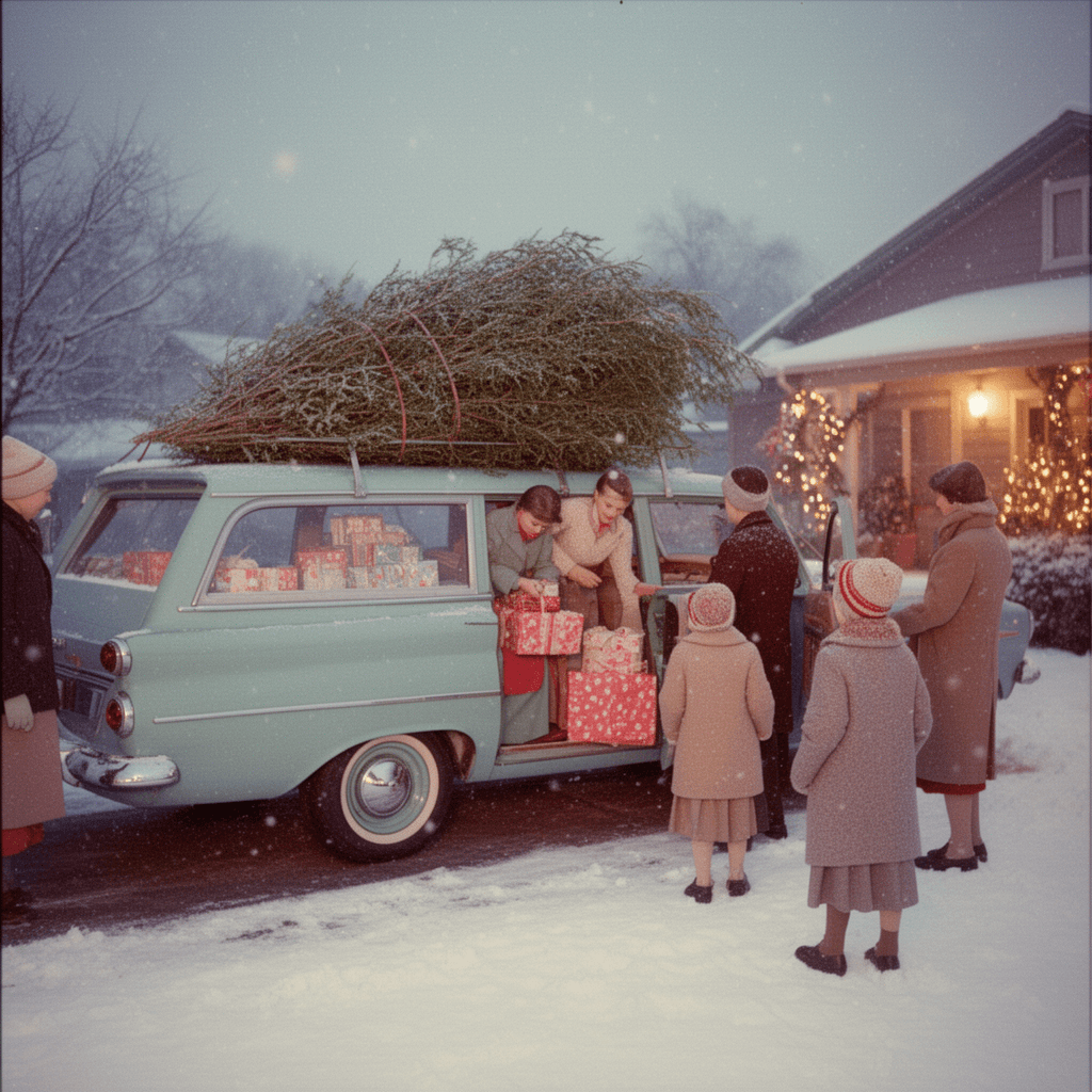 1950s Christmas example generated with Flux 2