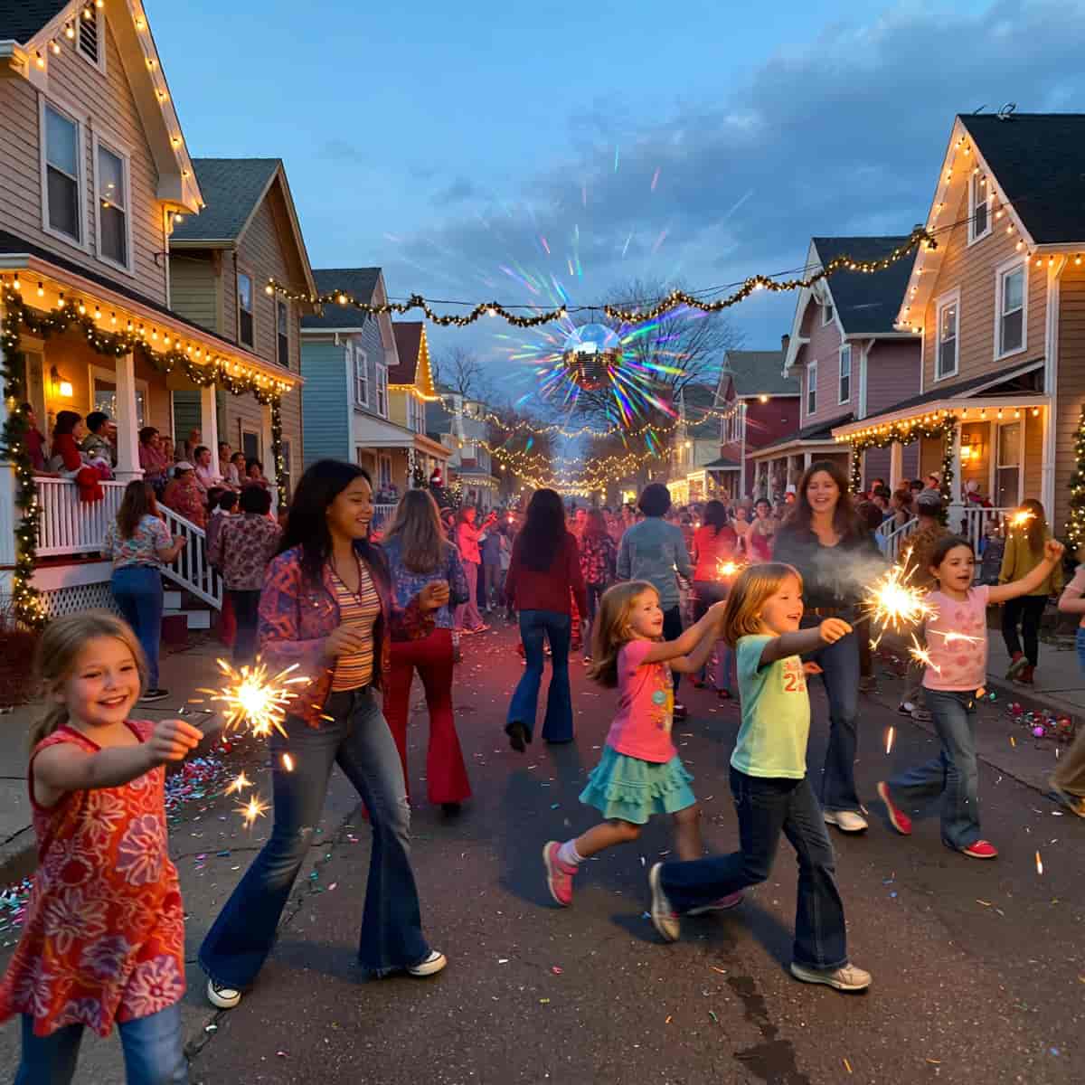 Retro Party example generated with ImagineArt 1.5