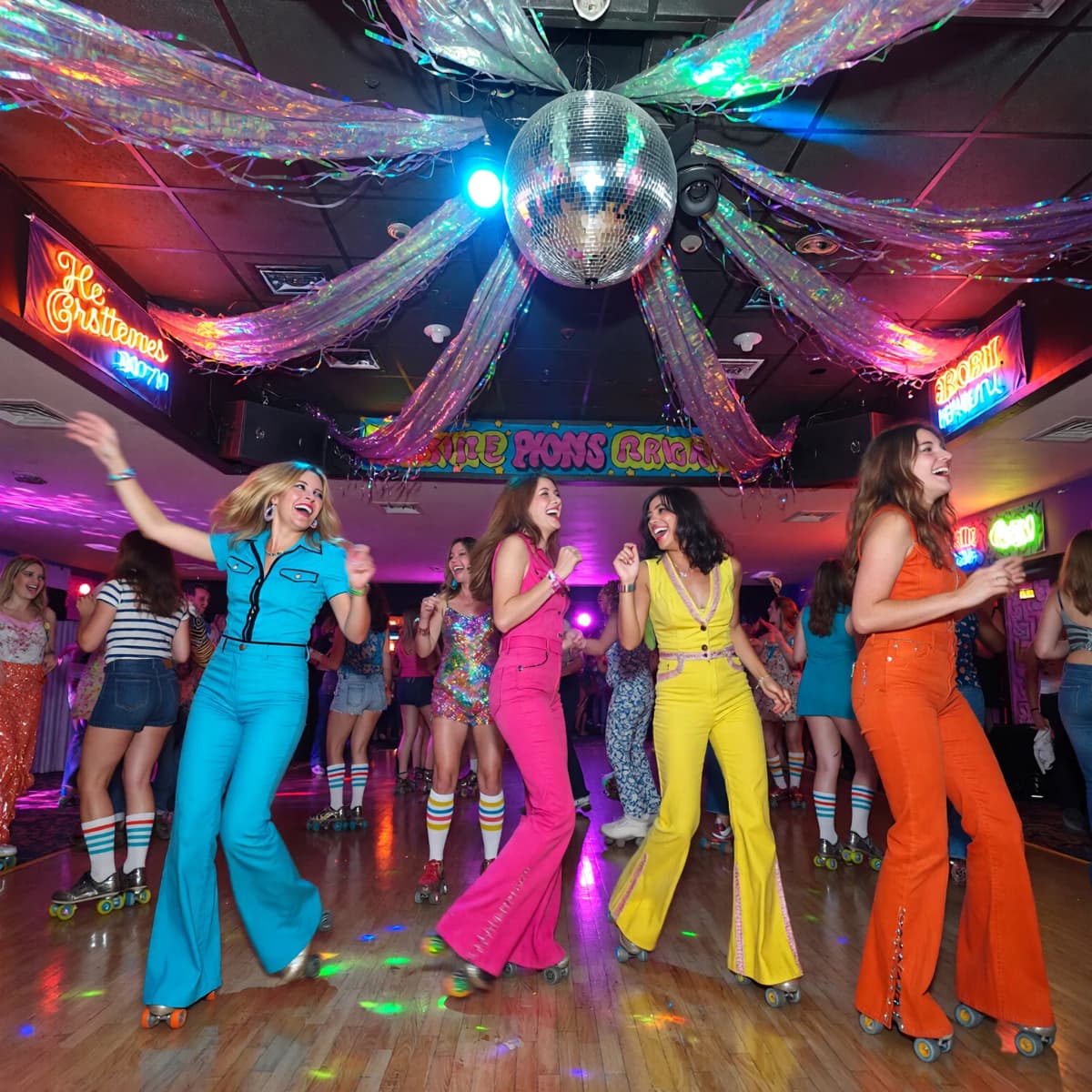 Retro Party example generated with ImagineArt 1.5