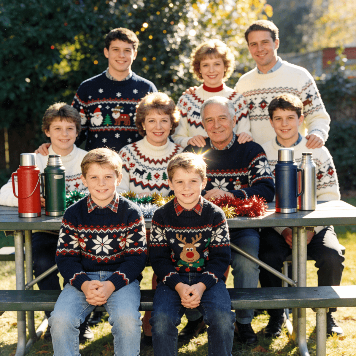 90s Family Photo example generated with ByteDance SeeDream v4.5