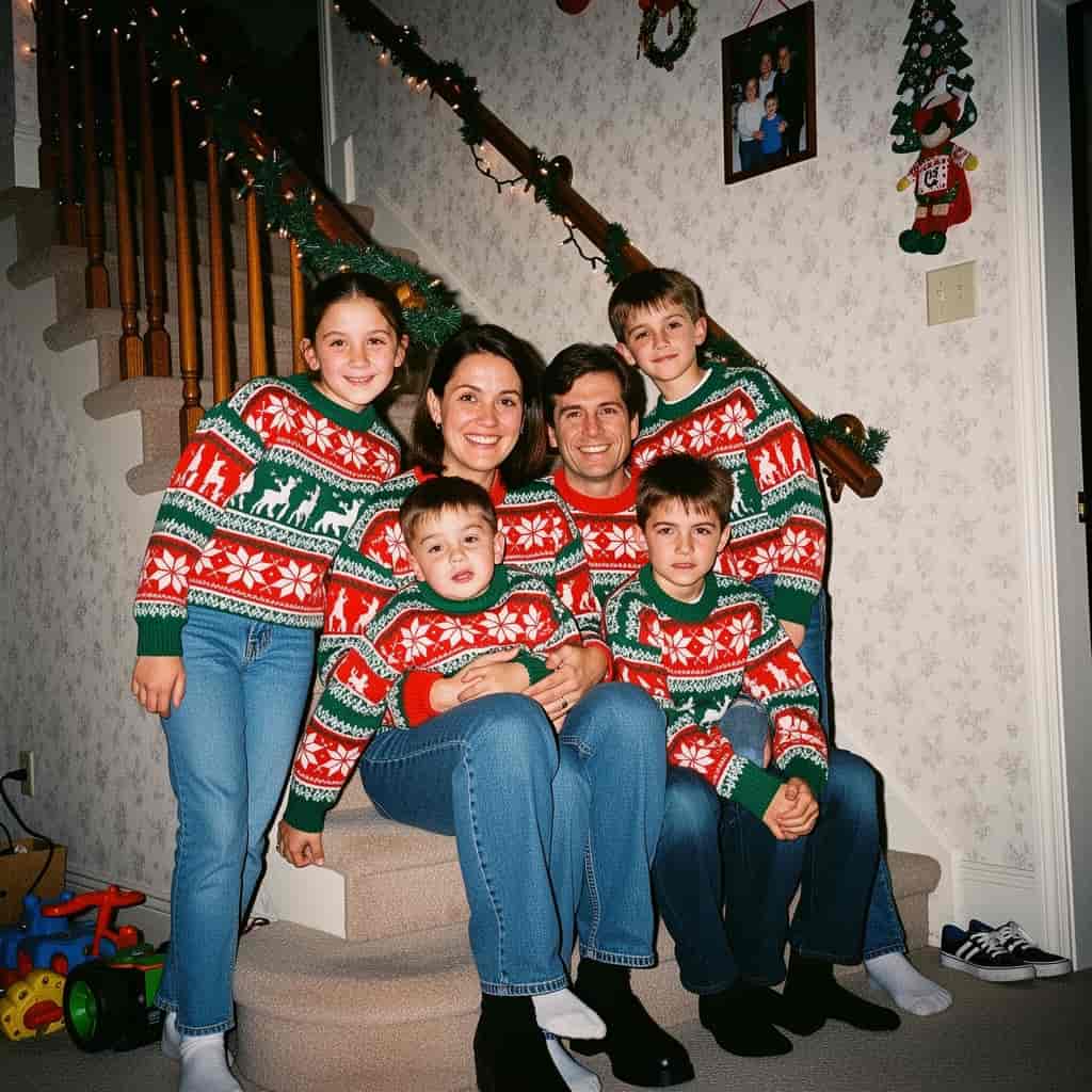 90s Family Photo example generated with Flux 2 Flex