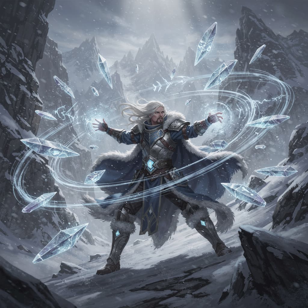 Battle Mage example generated with Flux 2 Pro