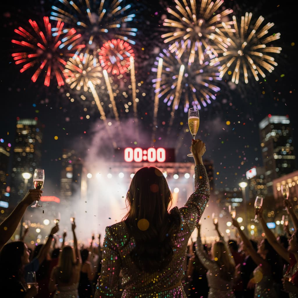 Fireworks example generated with Flux 2 Pro