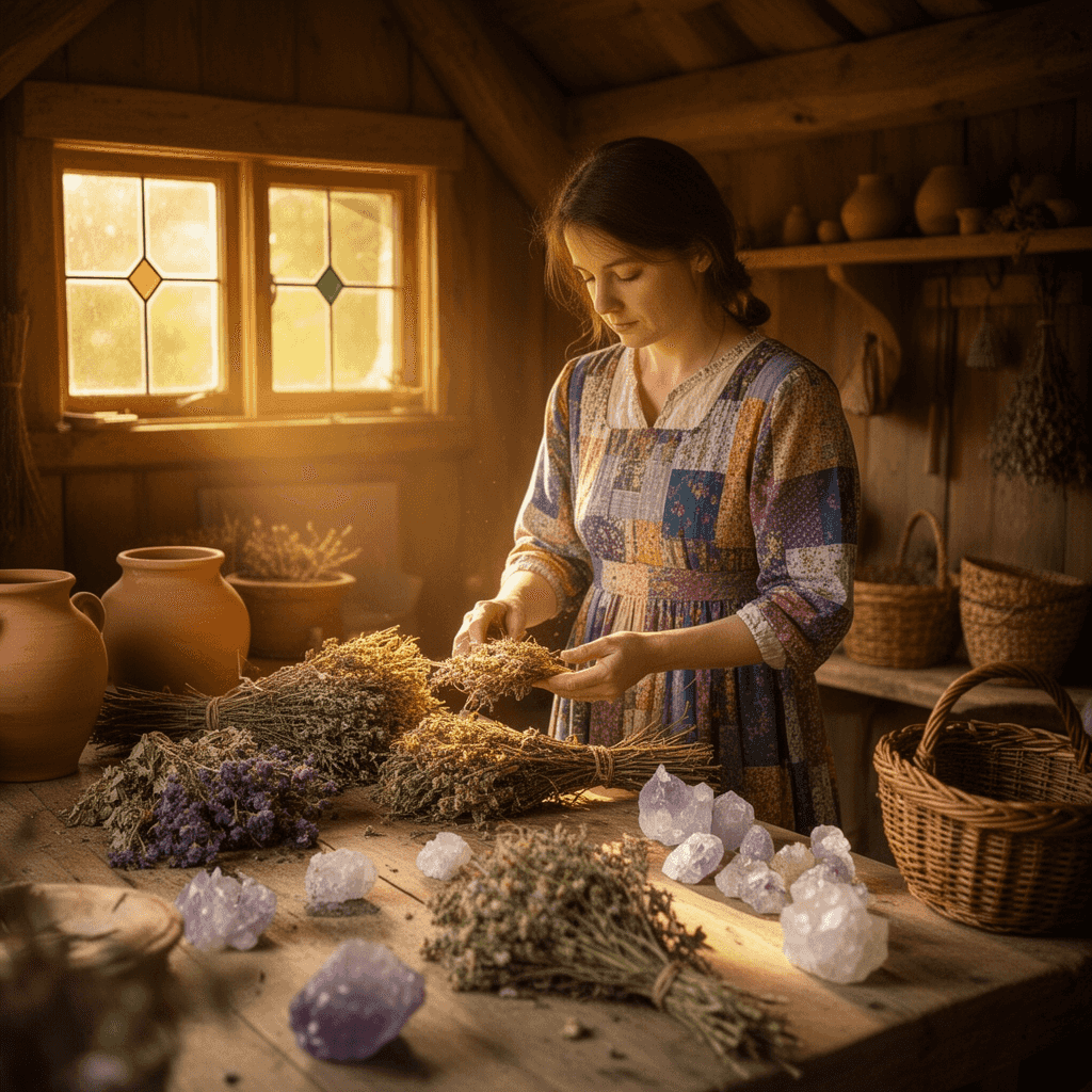 Cottage Witch example generated with Flux 2