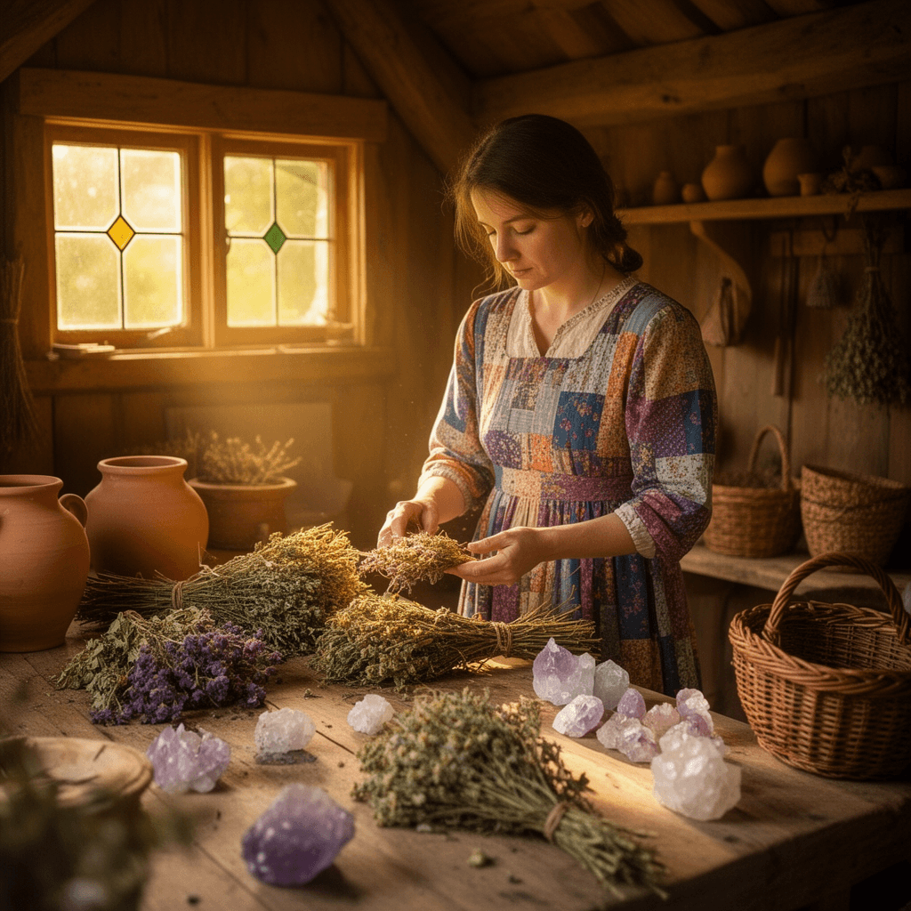 Cottage Witch example generated with Flux 2