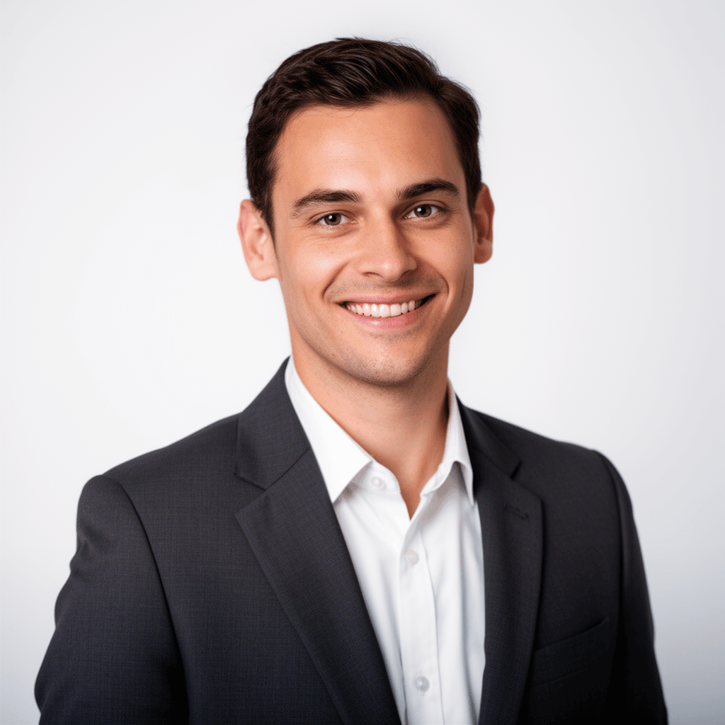 LinkedIn headshot generated with Flux 2