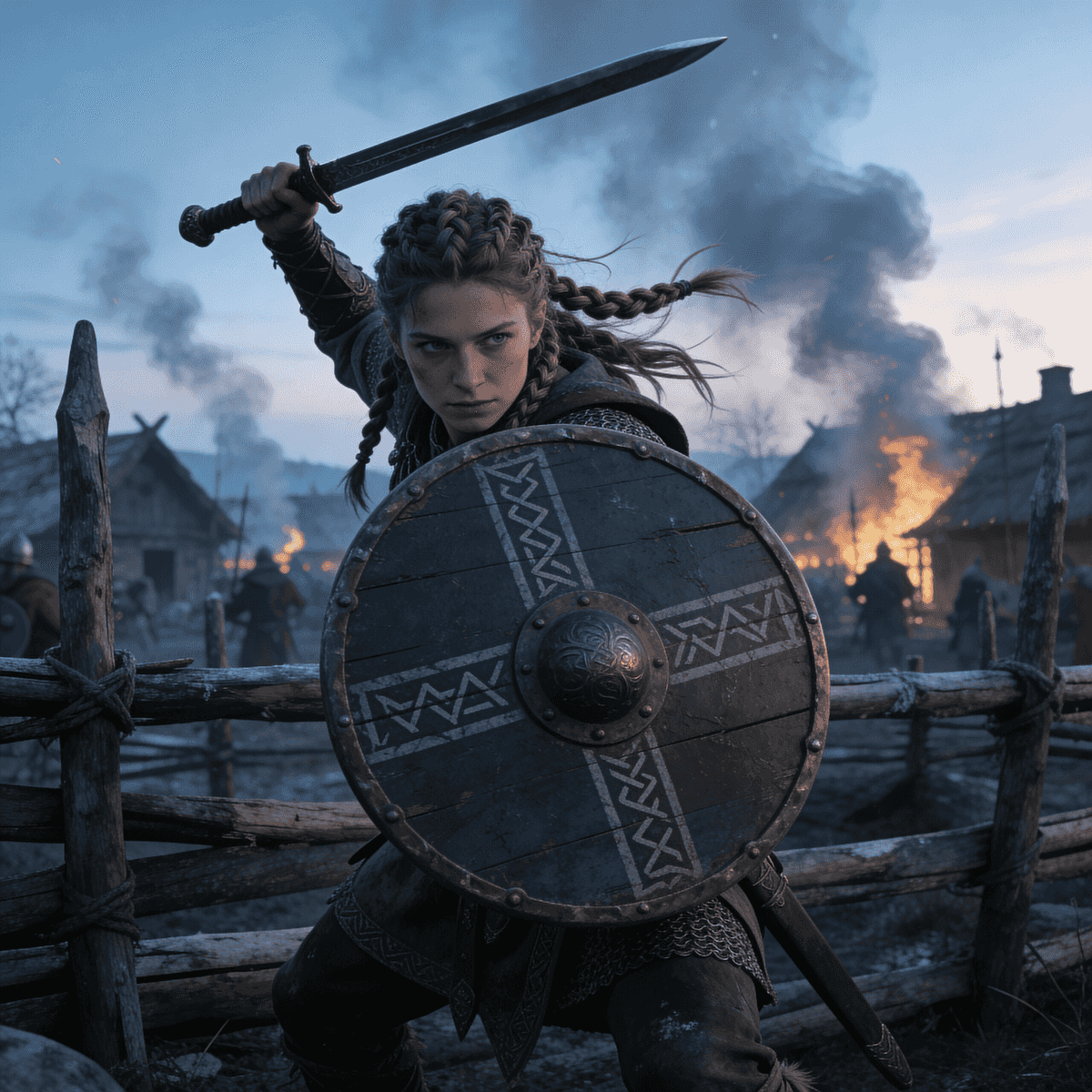 Shieldmaiden example generated with ByteDance SeeDream v4.5