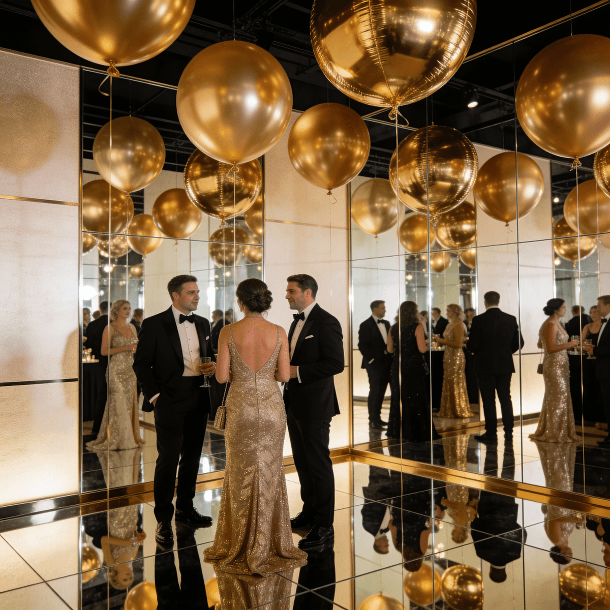 Gold & Black example generated with ByteDance SeeDream v4.5