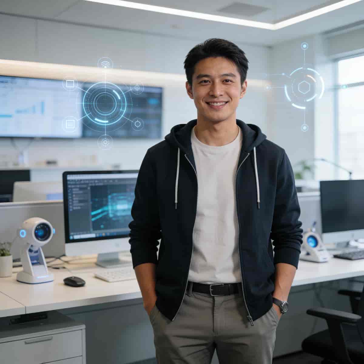 Tech Professional headshot generated with ByteDance SeeDream v4.5