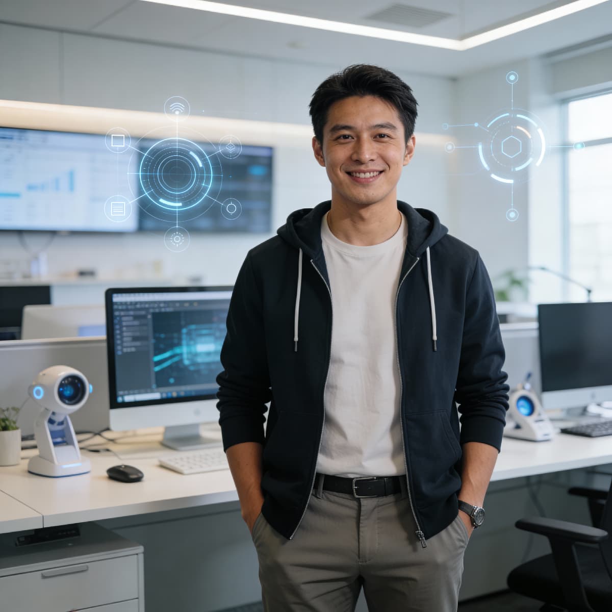 Tech Professional headshot generated with ByteDance SeeDream v4.5