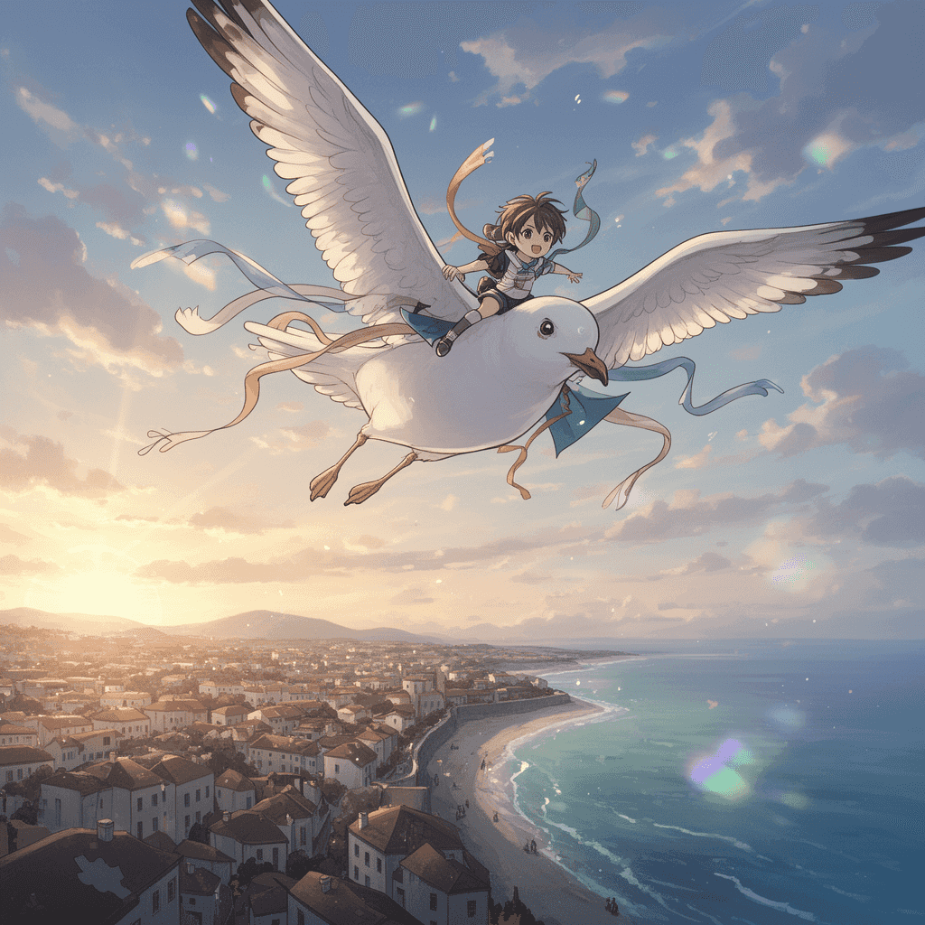 Flying Scene example generated with Flux 2