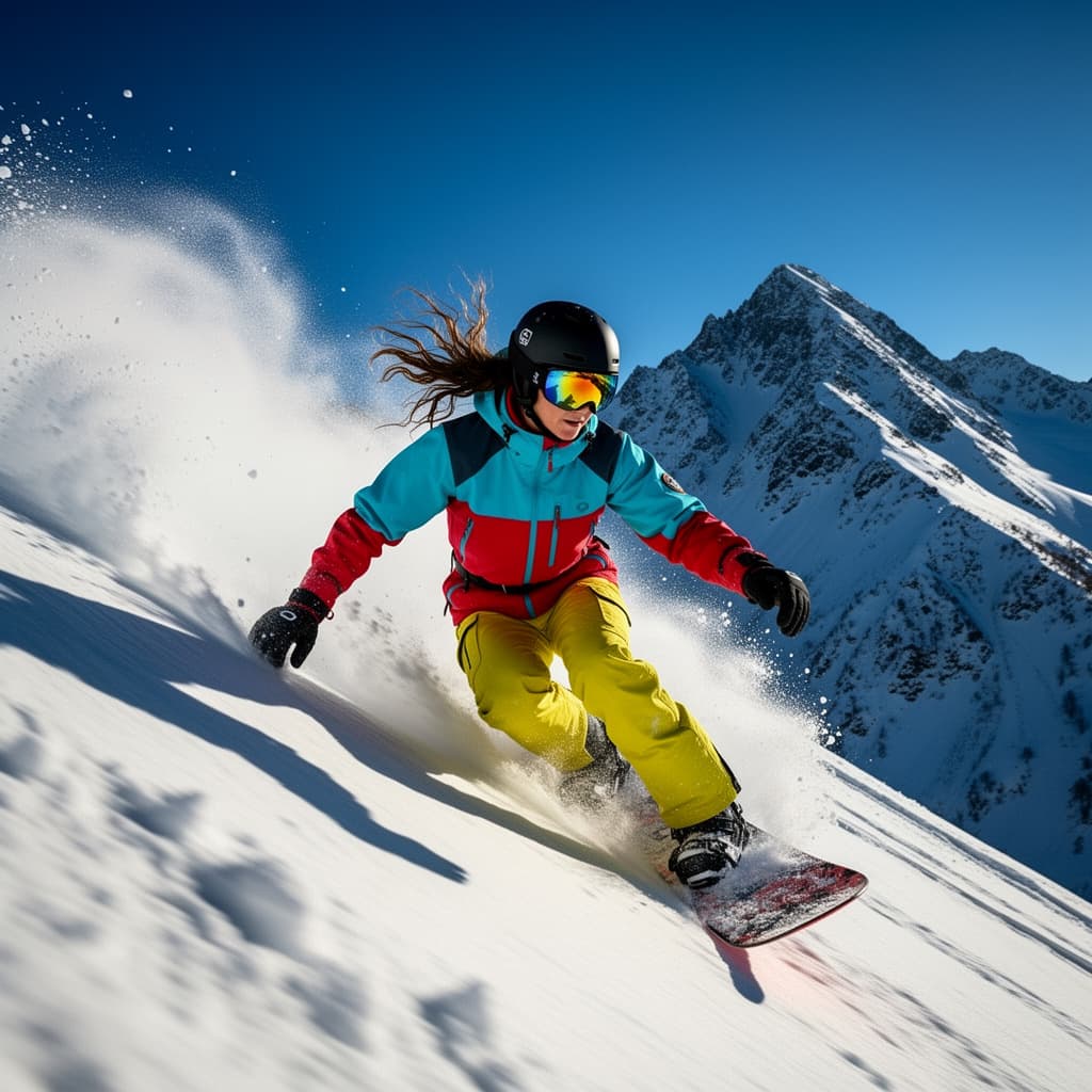 Snowboarding example generated with Flux 2 Flex