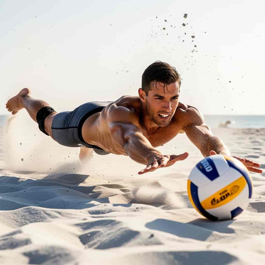 Beach Sport example generated with Flux 2 Flex