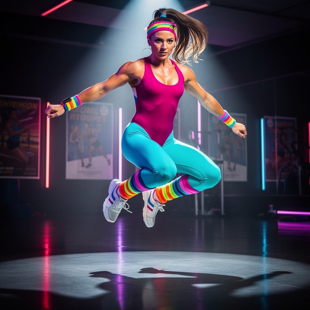 Aerobics example generated with Flux 2 Pro