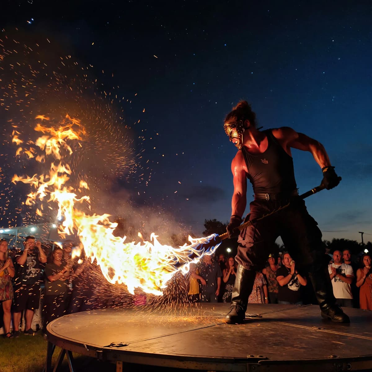 Fire Dancer example generated with ImagineArt 1.5