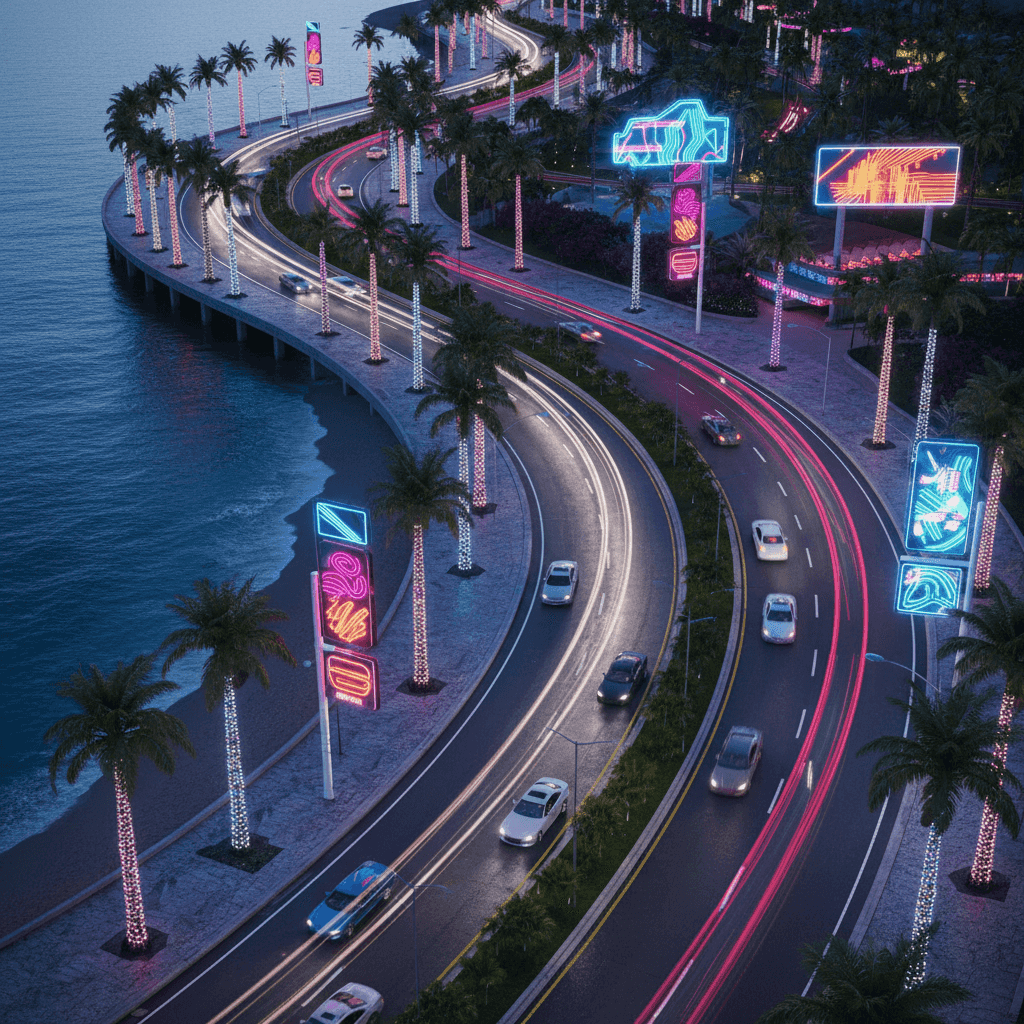 Ocean Drive example generated with Nano Banana