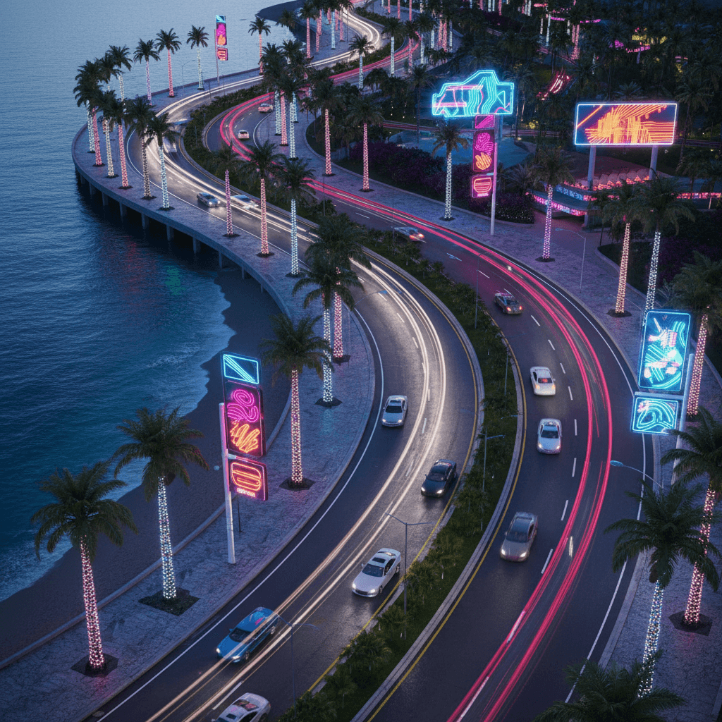 Ocean Drive example generated with Nano Banana