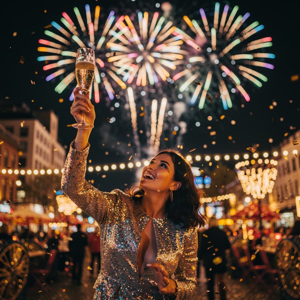 Fireworks example generated with Flux 2 Pro