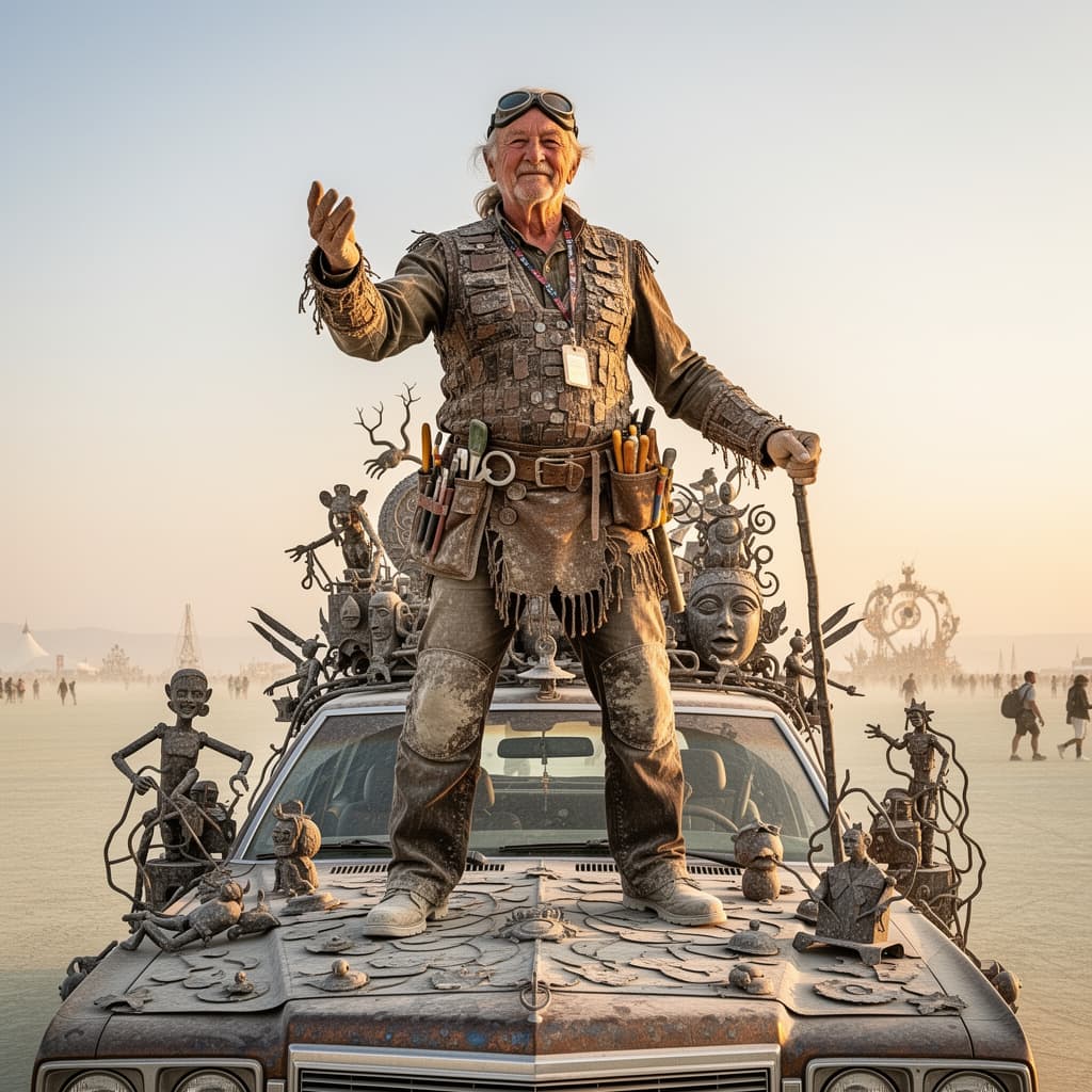 Art Car Party example generated with Flux 2 Flex