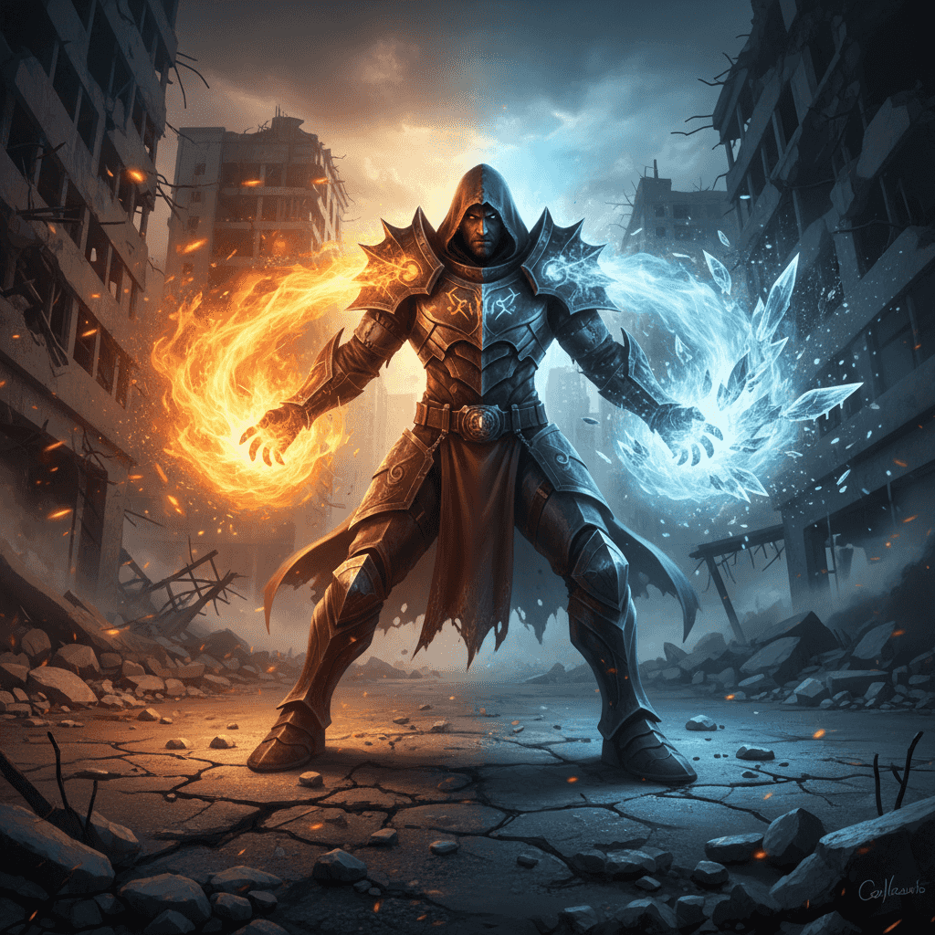 Elemental Powers example generated with Nano Banana