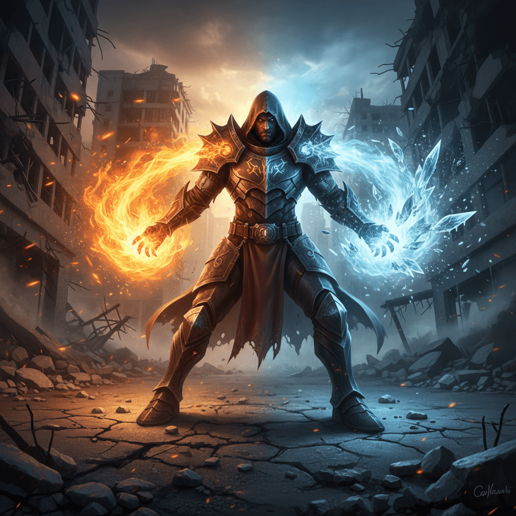 Elemental Powers example generated with Nano Banana