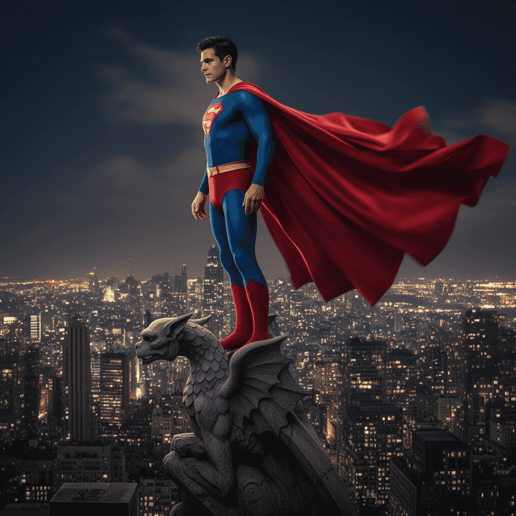 Caped Hero example generated with Flux 2