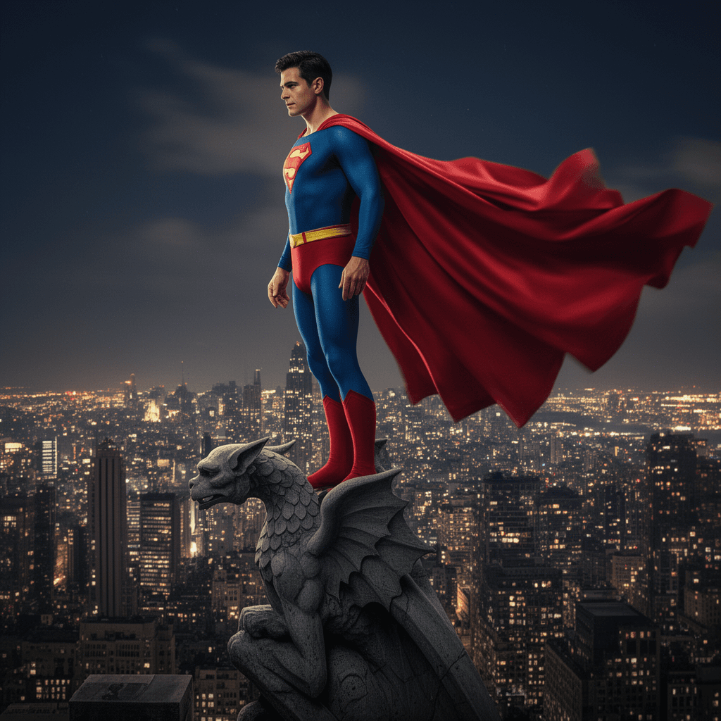 Caped Hero example generated with Flux 2