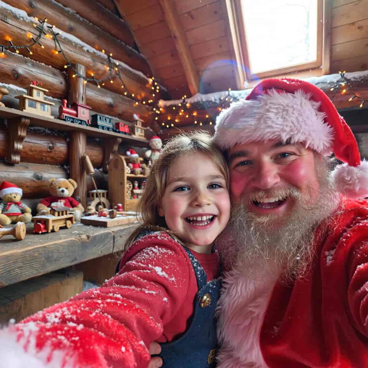 Santa Selfie example generated with ImagineArt 1.5