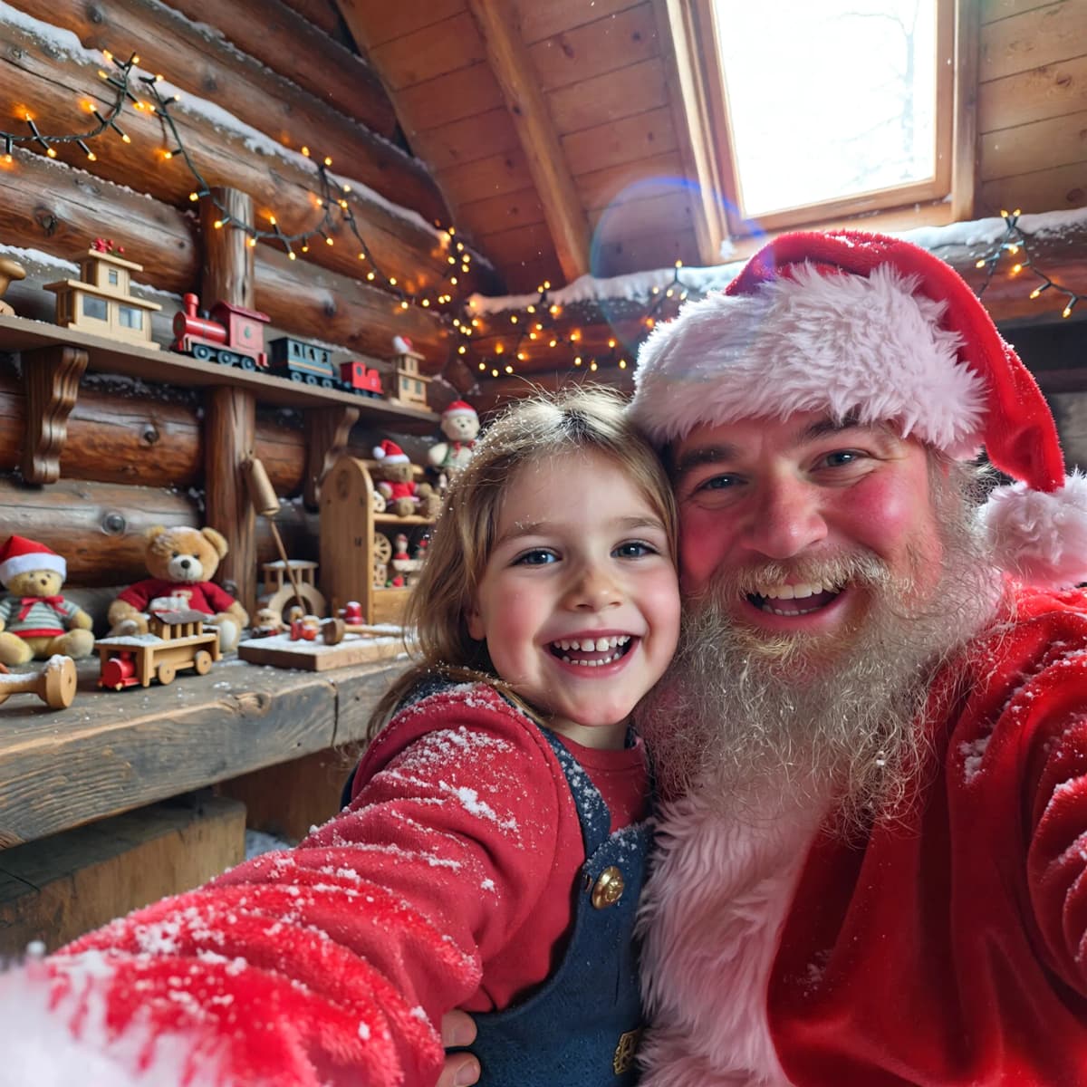 Santa Selfie example generated with ImagineArt 1.5