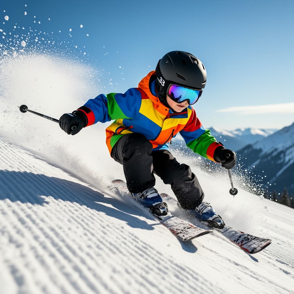 Snowboarding example generated with Flux 2 Flex