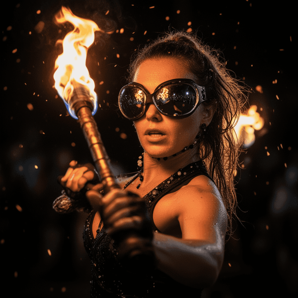 Fire Dancer example generated with Flux 2