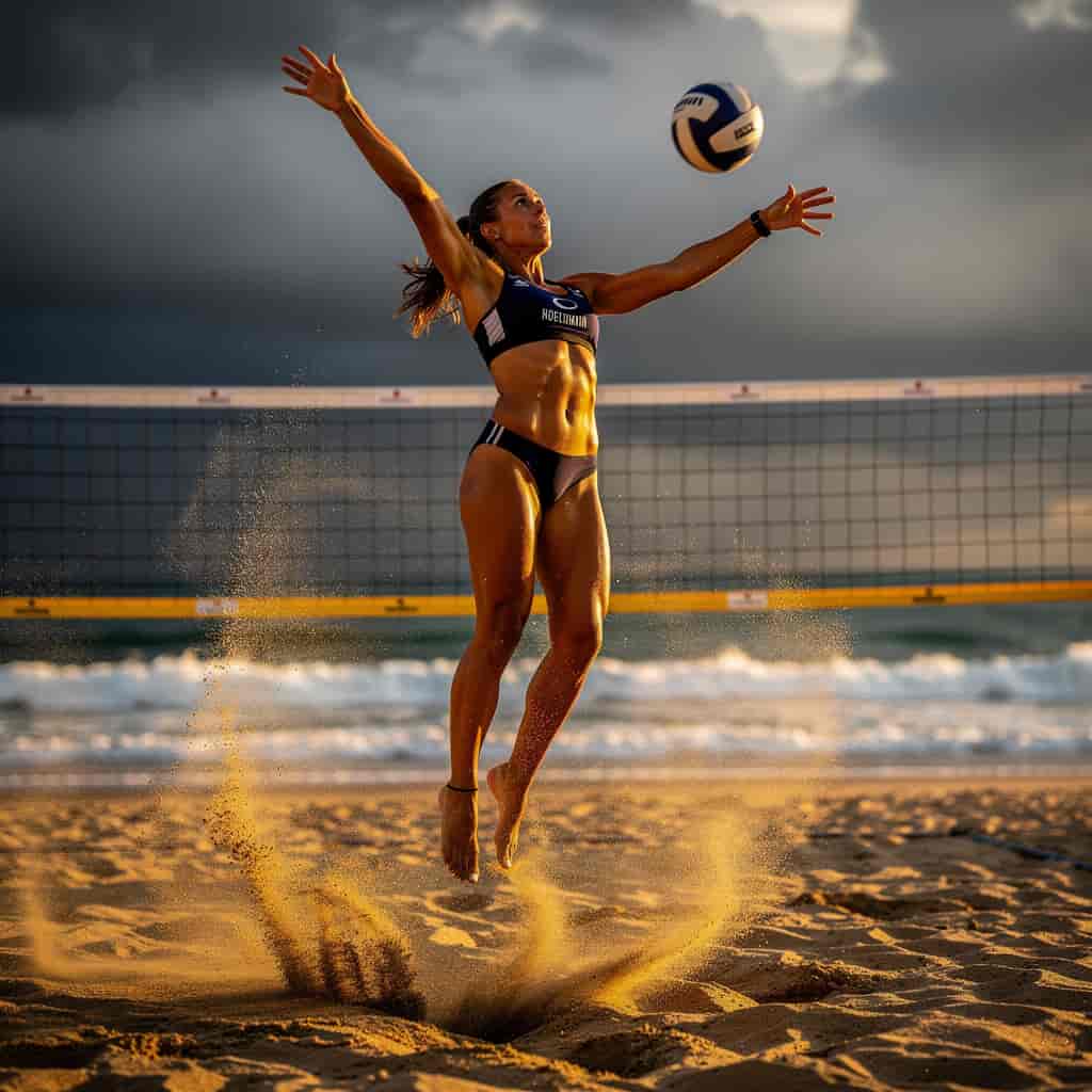 Beach Volleyball example generated with Flux 2 Pro