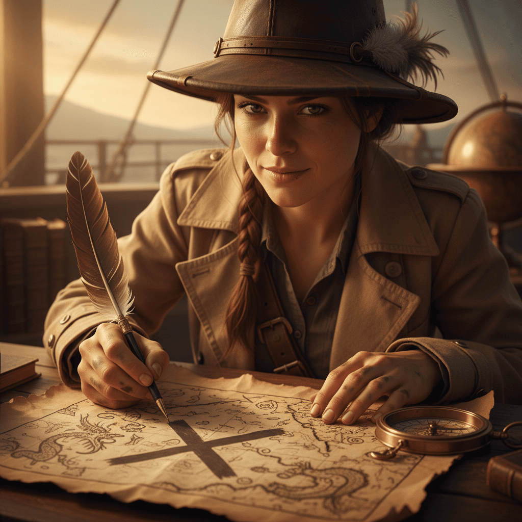 Treasure Hunter example generated with Nano Banana