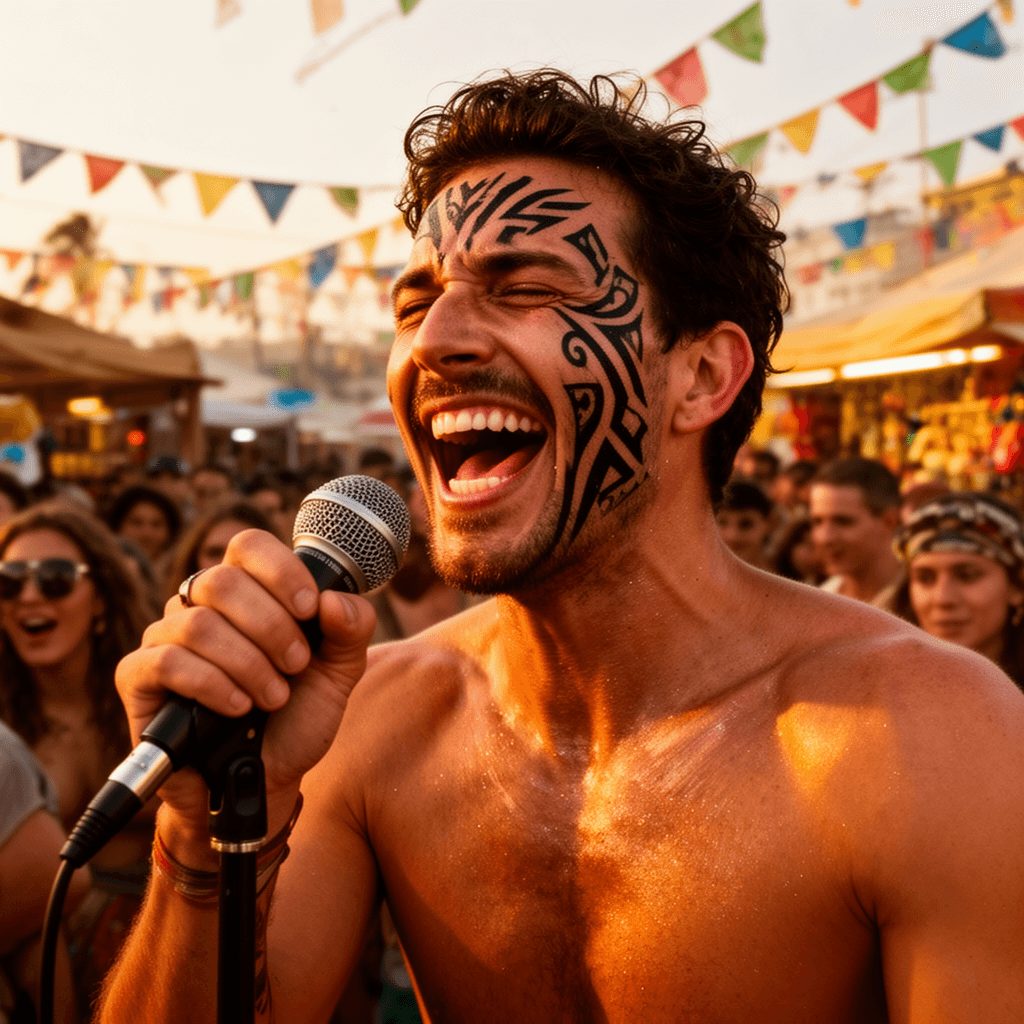 Music Festival example generated with Flux 2