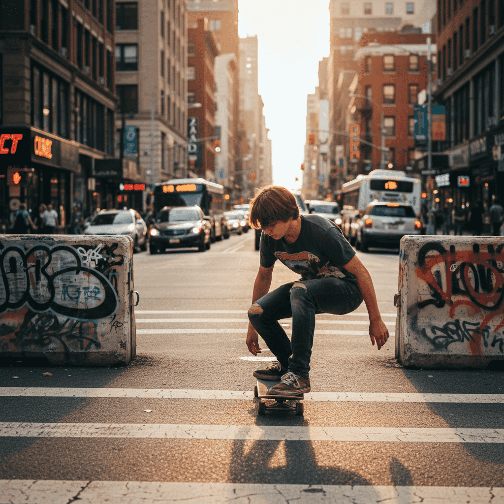 Urban Life example generated with Nano Banana