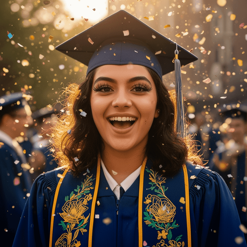 Graduation Ceremony example generated with Flux 2