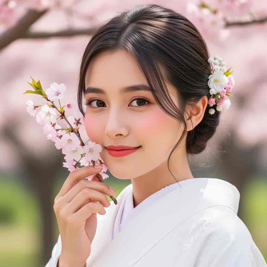 Cherry Blossoms example generated with Flux 2 Flex