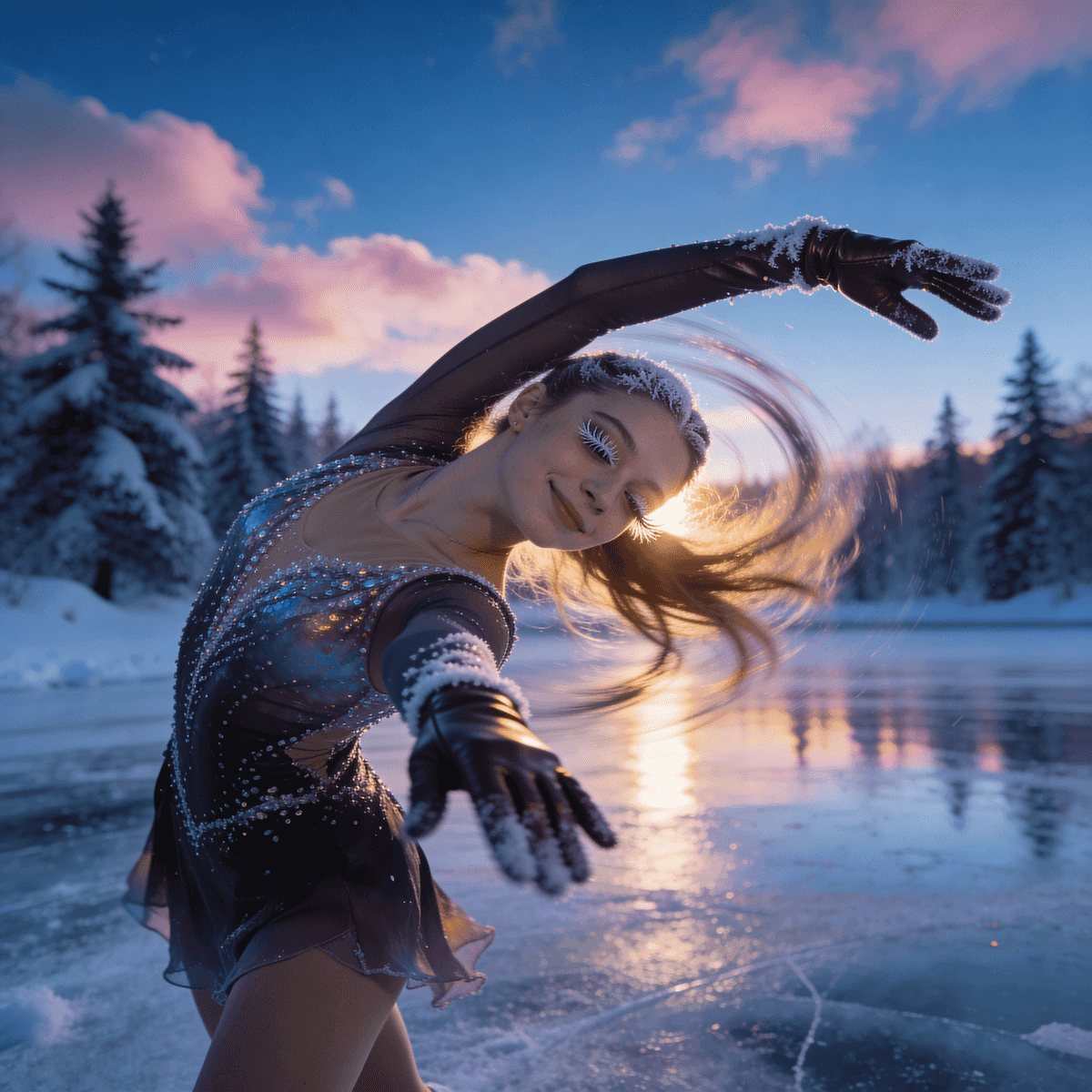 Ice Skating example generated with ByteDance SeeDream v4.5