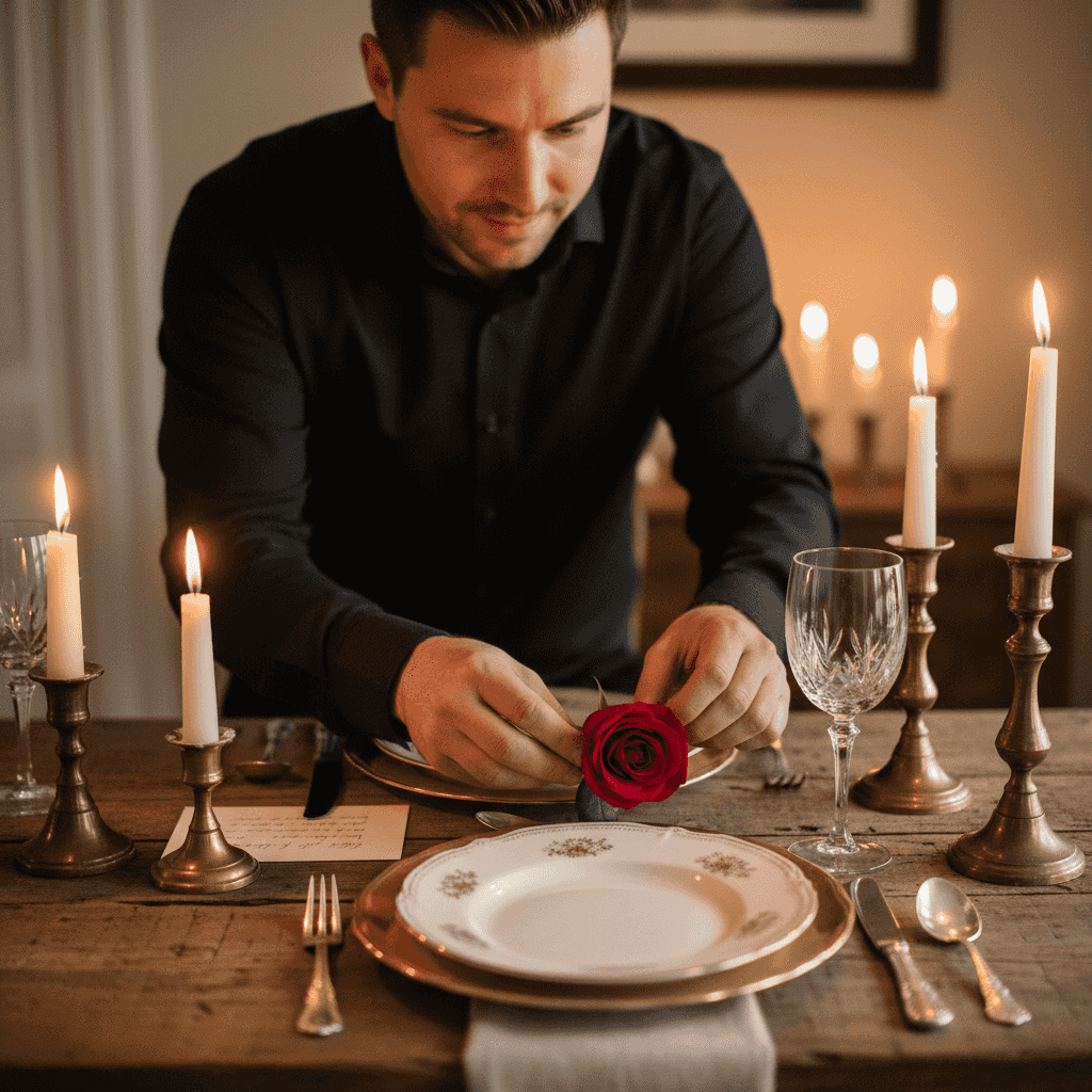 Romantic Dinner example generated with Nano Banana