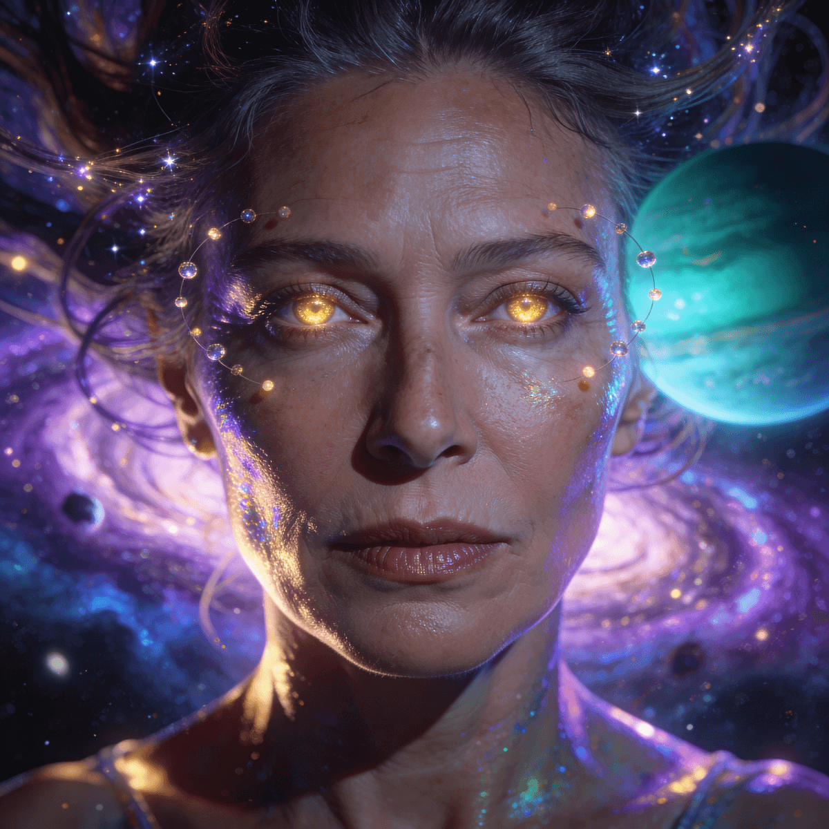 Cosmic Power example generated with ByteDance SeeDream v4.5