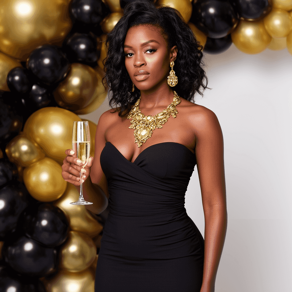 Gold & Black example generated with Flux 2