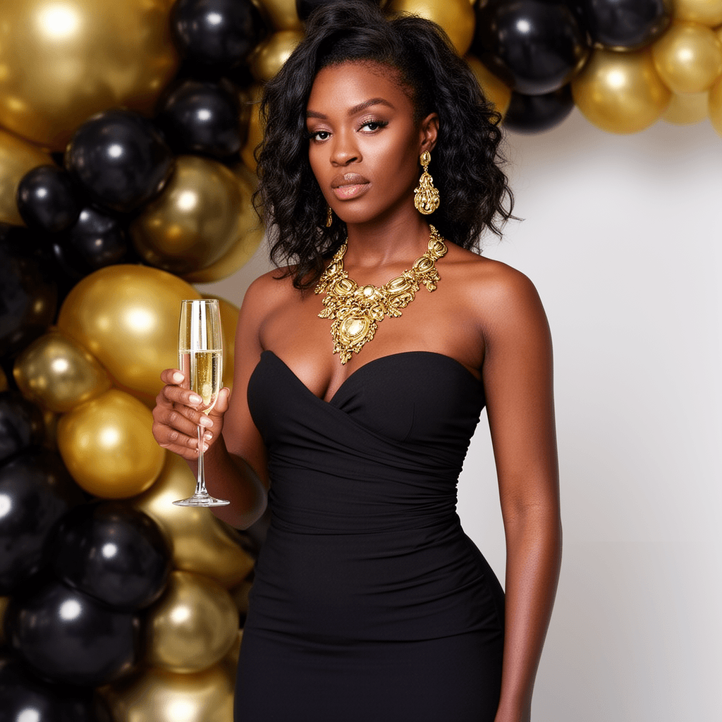 Gold & Black example generated with Flux 2