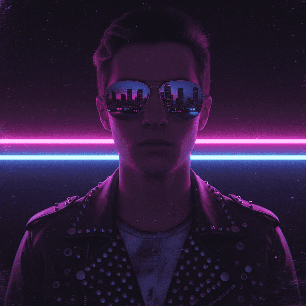 Synthwave example generated with Nano Banana