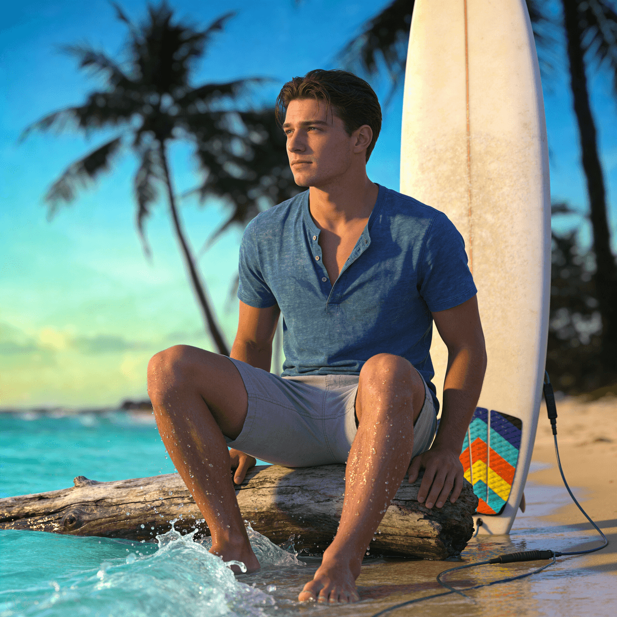 Tropical Beach example generated with ByteDance SeeDream v4.5