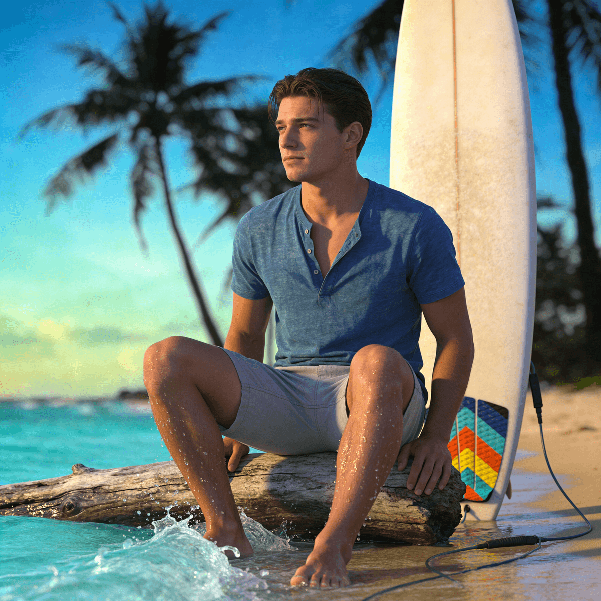 Tropical Beach example generated with ByteDance SeeDream v4.5