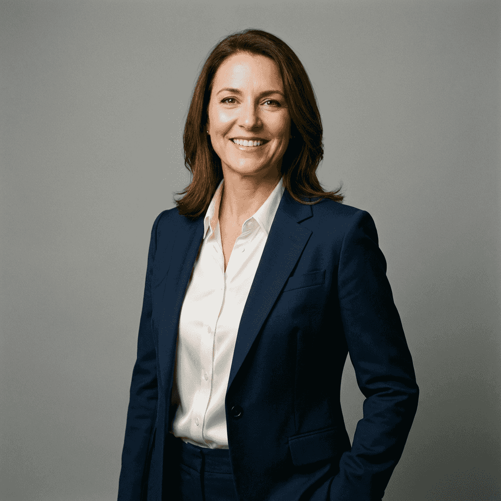 Corporate headshot generated with Nano Banana Pro