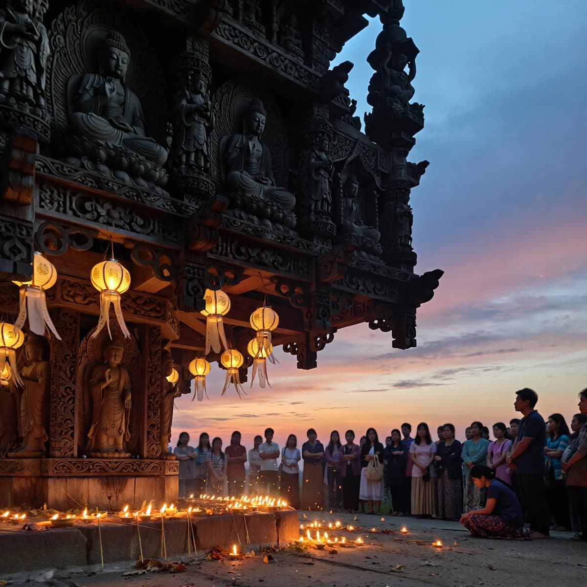 Temple Gathering example generated with ImagineArt 1.5