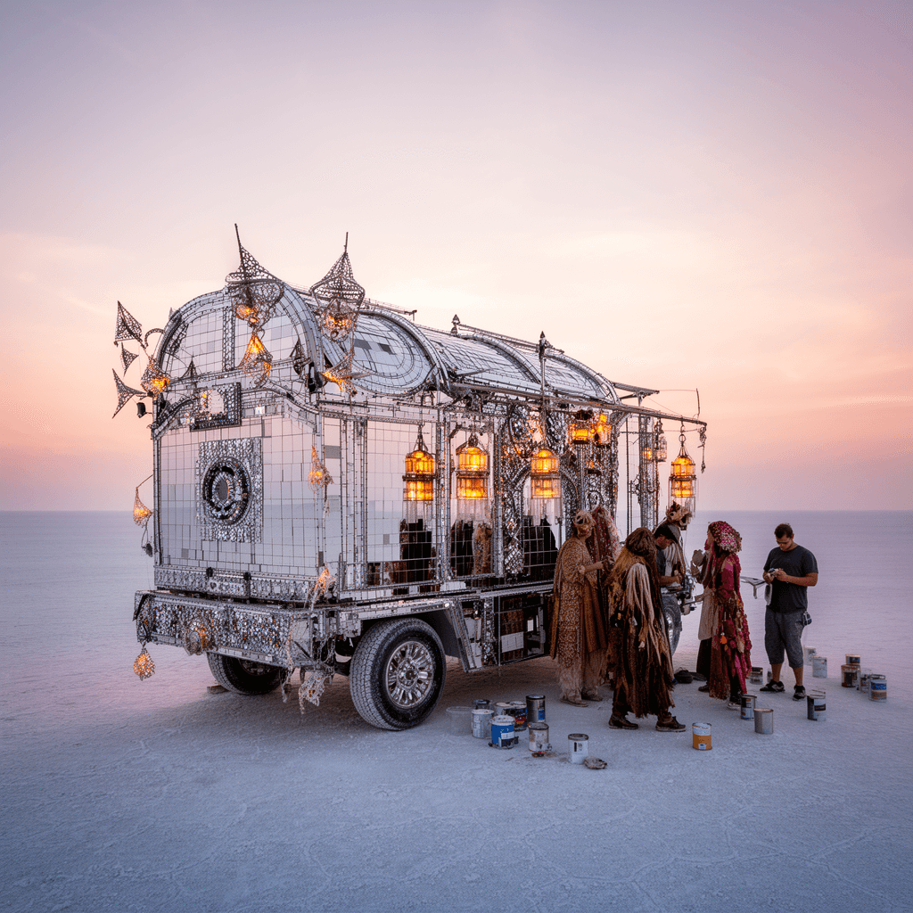 Art Car Party example generated with Flux 2